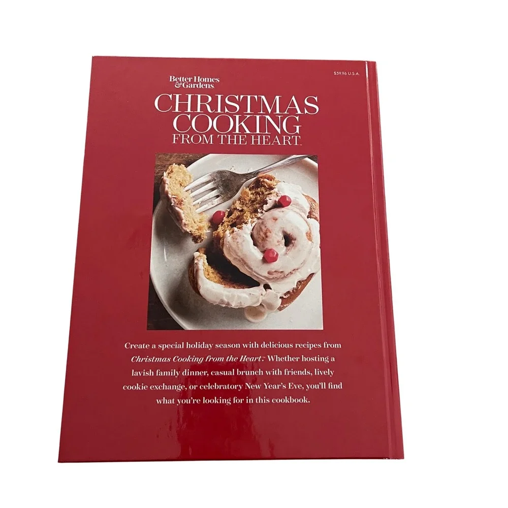 Better Homes & Gardens Christmas Cooking from the‎ Heart Hardcover Red Holiday